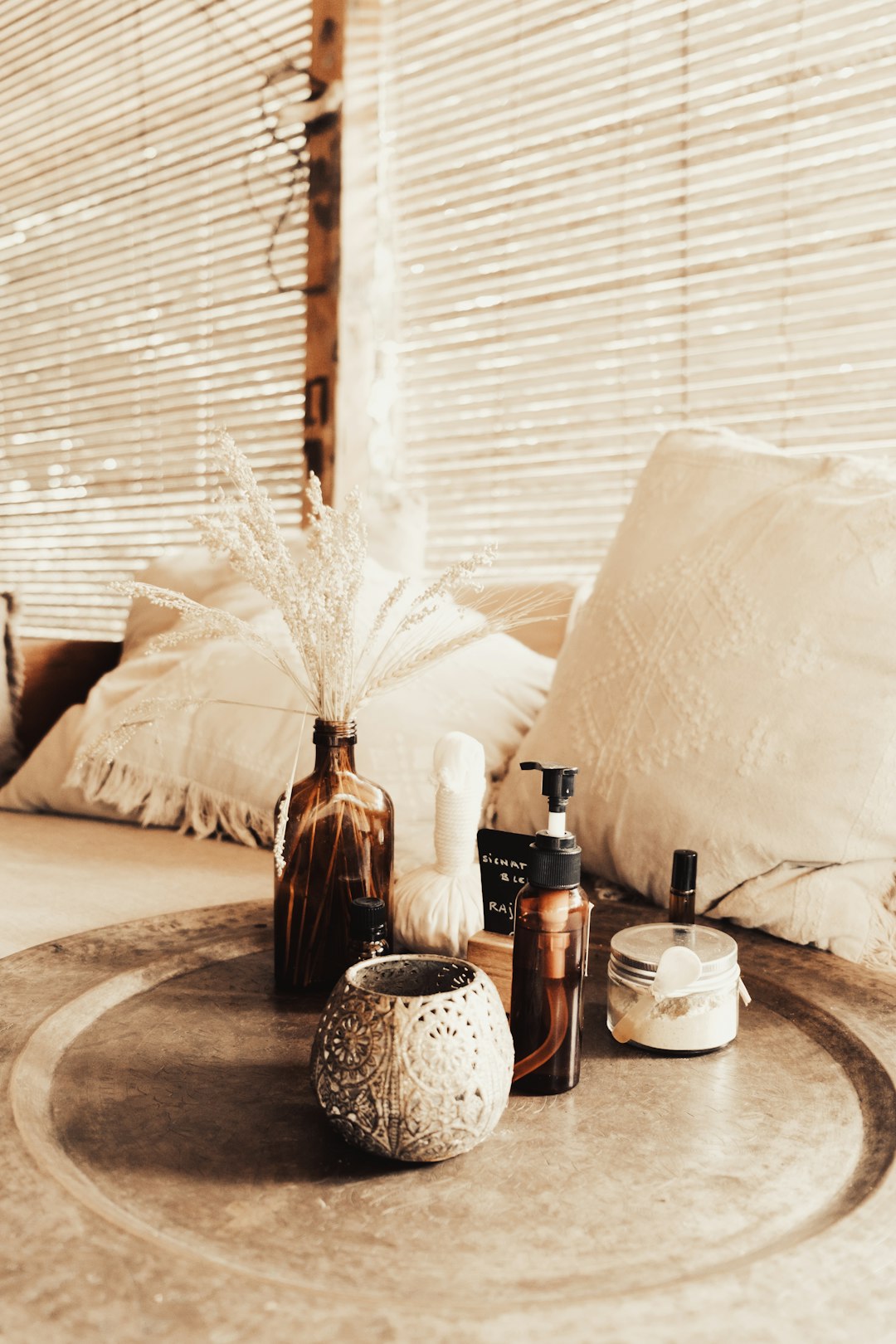 Massage oils are made with natural ingredients and essential oils to provide a relaxing and rejuvenating experience